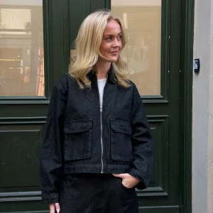 Alberte Workwear Denim Jacket - Black