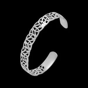 925 Sterling Silver Triquetra Knots Bangle