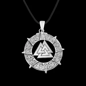 925 Sterling Silver Viking Valknut Pendant