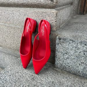 Patricia Slingback Ballerina - Cherry Red