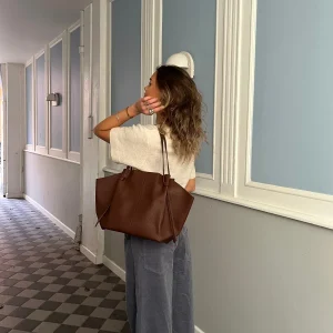 Andrea Strap Bag - Dark Brown