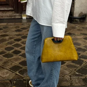 Asta Handbag - Dark Mustard