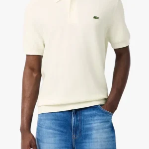 Classic Fit Knitted Polo Shirt White
