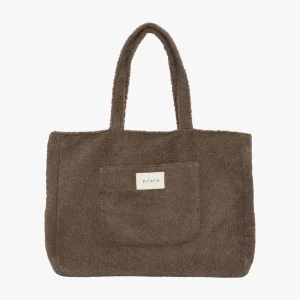 Teddy Tote Bag - Dark Brown