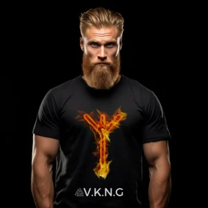 Algiz Flaming Rune V.K.N.G™ T-shirt