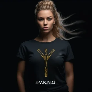 Algiz Rune V.K.N.G™ T-shirt Girly Cut