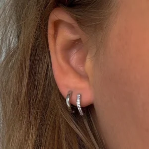 Amelia Square Earrings 2-pack - Silver Plated