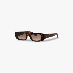 Anna Narrow Sunglasses - Tortoise Brown