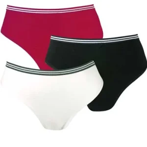 Vita Bambutrosor med svart resår, L