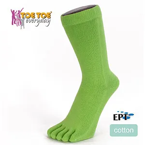 Enfärgade Lime tåstrumpor