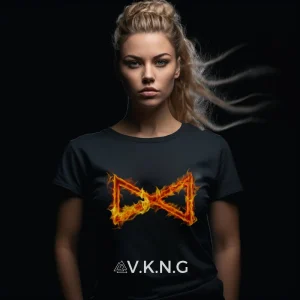 Dagaz Flaming Rune V.K.N.G™ T-shirt Girly Cut