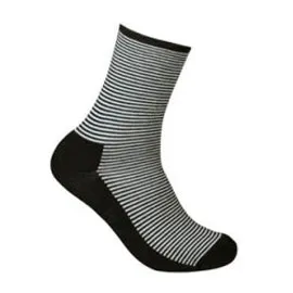 Diabetessock, smalrandig svart, 43/45