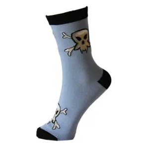 Blå döskalle strumpor, 37/39