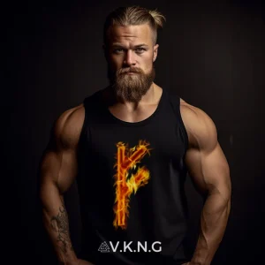 Fehu Flaming Rune V.K.N.G™ Tank top