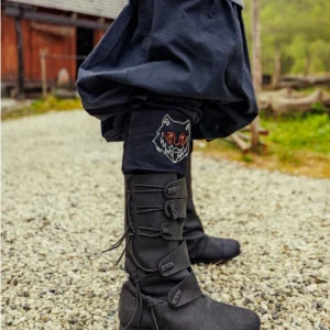 "Fenrir” Viking Molletier Bandages Black