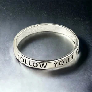 "FOLLOW YOUR DREAM" Ring - 925 Sterling Silver