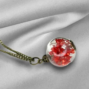 Halsband - Sommarfröjd äkta blommor