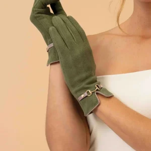 Kylie Handskar i skogsgrön färg