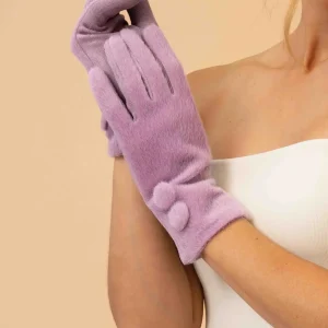 Lavendelfärgade handskar i vintagestil