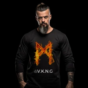 Mannaz Flaming Rune V.K.N.G™ Long Sleeve