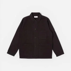 Licorice Lyo Linen Mix Coverall Jacket Brown