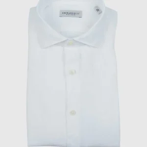 Washed Linen Shirt White