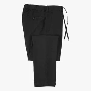 Lyocell Linen Trousers Black