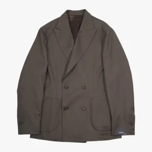 Wool DB Jacket Light Brown