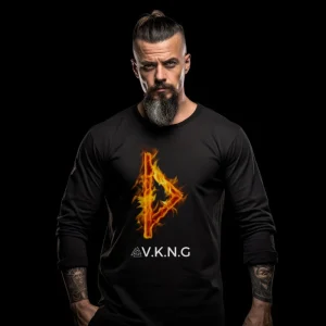 Thurisaz Flaming Rune V.K.N.G™ Long Sleeve