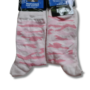 Rosa damstrumpa med heltäckande camoflage, 40/42