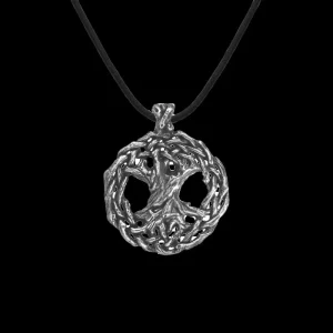 Handcrafted  Yggdrasil Siver Necklace