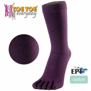 Enfärgade tåstrumpor, lila