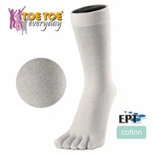 Enfärgade tåstrumpor, vit