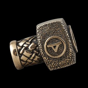 Handcrafted Bronze Viking Beads Hammer