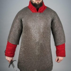 Flatring Riveted Chainmail Haubergeon