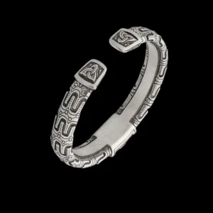 Handcrafted Vegvisir and Triquetra Viking Armring