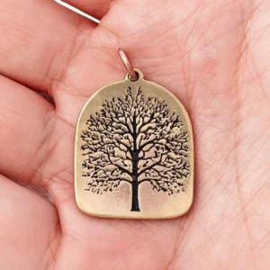Yggdrasil Antique Finish Bronze Pendant