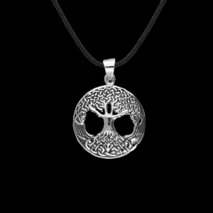 Yggdrasil Celtics Knot Silver Sterling Pendant