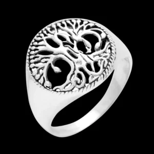 Yggdrasil tree of life Silver sterling 925 Ring