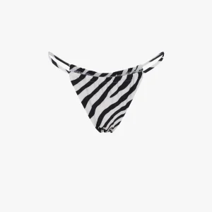 Zebra Bikini Bottom - White Zebra