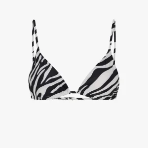Zebra Bikini Top - White Zebra